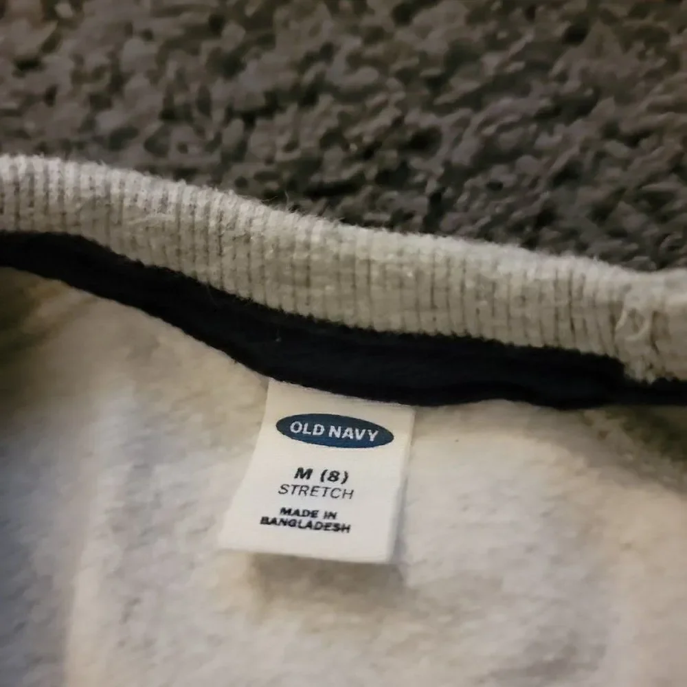 Old Navy Boys Gray Blue Crew Neck Long Sleeve Pullover Shack Sweater Size 8